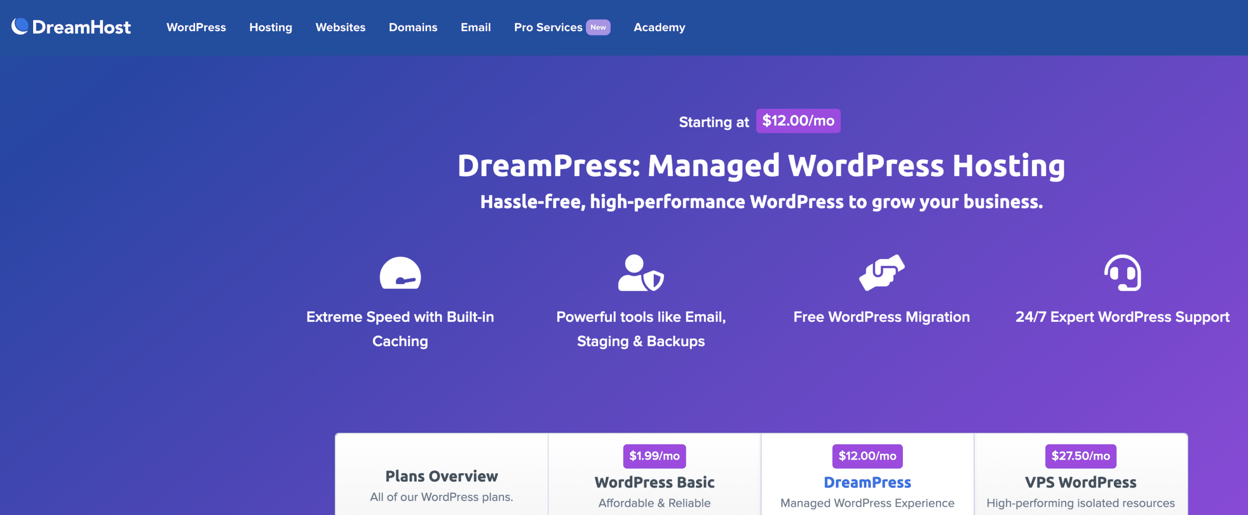 DreamHost WordPress hosting