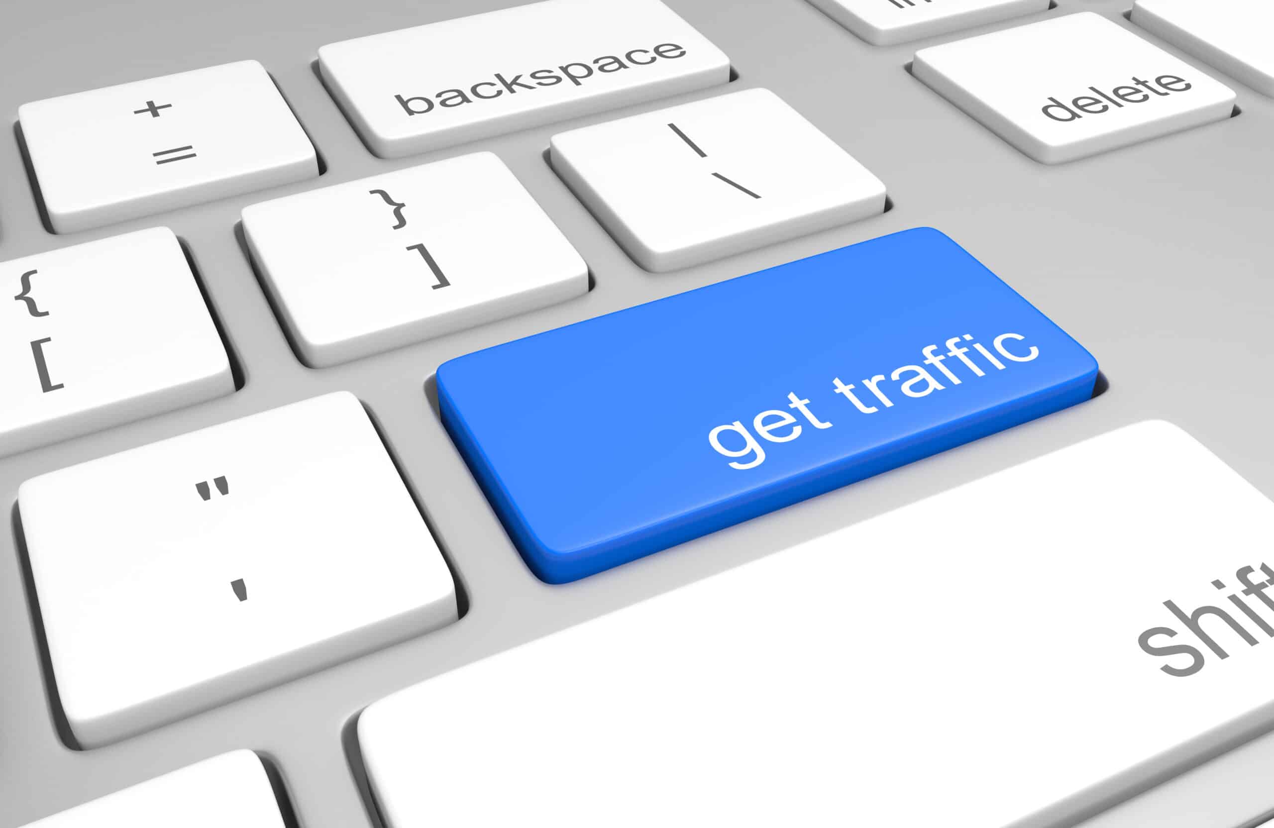 What is organic traffic?

Get traffic button on keyboard.