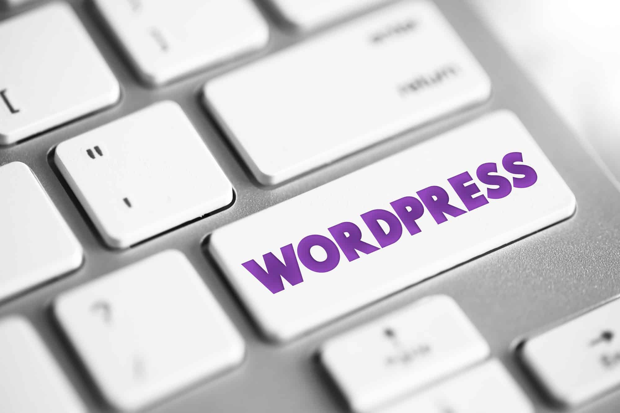 WordPress button on keyboard