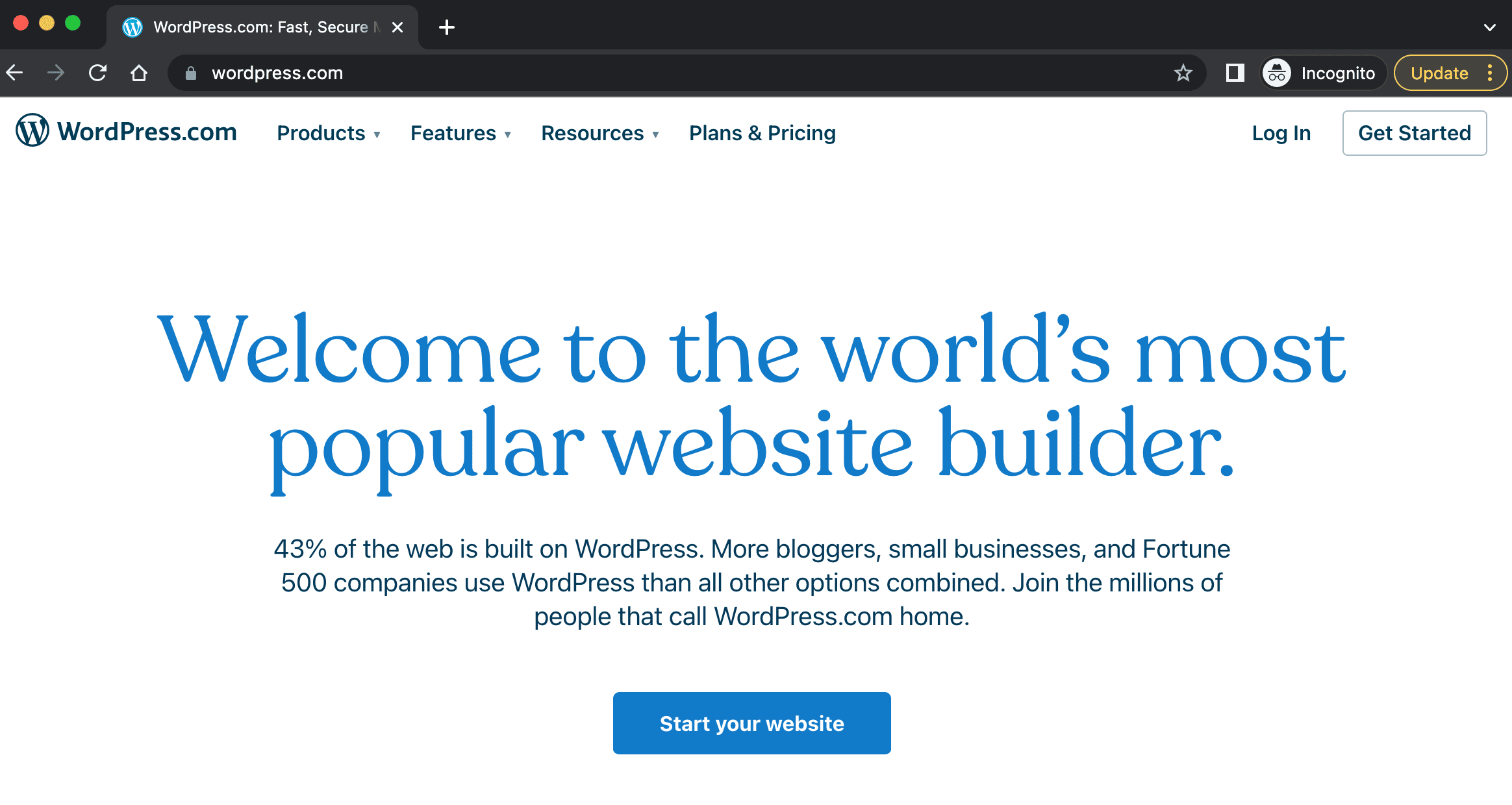 WordPress.com screenshot